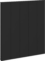 Design radiator horizontaal aluminium mat zwart 60x120.3cm 1584 watt - Eastbrook Vesima