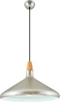 SK lighting 4481-3 - Industriële Hanglamp Pentole - 1x40W E27 - Ø:38 x H:120 cm - Grijs/Zilver