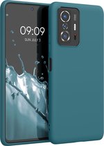 kwmobile telefoonhoesje geschikt voor Xiaomi 11T / 11T Pro - Hoesje voor smartphone - Back cover in mat petrol