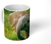 Mok - Koffiemok - Afrikaanse olifant met flaporen - Mokken - 350 ML - Beker - Koffiemokken - Theemok