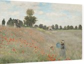 Klaprozen, Claude Monet - Foto op Dibond - 60 x 40 cm