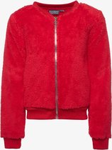 TwoDay Teddy bomber jas meisjes - Rood - Maat 158