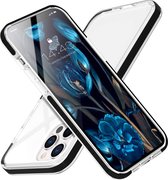 iPhone 13 Hoesje silicone cover Transparent - iPhone 13 Case Shockproof Shell Protective Heavy Duty met Bumper Cover zwart