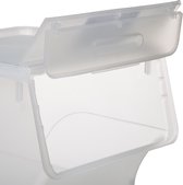 Five®  Stapelbare opbergbox deksel voorzijde  - Transparant - Stapelbaar - Small - 24 liter