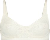 Hunkemöller Lingerie Dames Niet-voorgevormde bralette Elle HKM x NA-KD  - Wit - maat XL