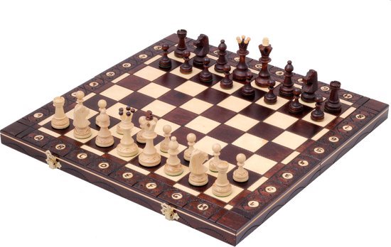 Afbeelding van het spel Senator Luxe houten Schaakspel