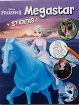 Disney Frozen II kleurboek met stickers - Elsa op paard - kleurplaten van Anna Elsa Olaf