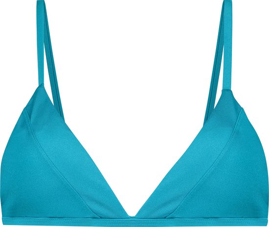 Hunkemöller Dames Badmode Triangle bikinitop Celine - Blauw - maat L