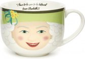 theemok Queen Elizabeth II 0,8 L porselein wit/groen