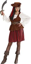 Widmann - Piraat & Viking Kostuum - Traditionele Piratendame Hoge Zeeen Kostuum Vrouw - bruin - XL - Carnavalskleding - Verkleedkleding