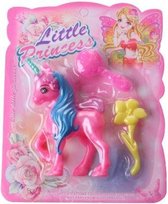eenhoorn Little Princess meisjes 18,5 cm roze 3-delig