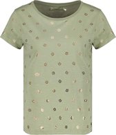 DEELUXE T-shirt met gouden patronen MAYA Light Khaki