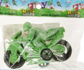 speelgoedmotor junior 8,5 cm groen