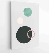 Canvas schilderij - Abstract organic shape Art design for poster, print, cover, wallpaper, Minimal and natural wall art. Vector illustration. 2 -    – 1833235753 - 40-30 Vertical