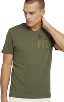 Tom Tailor T-shirt T Shirt Met Print 1027462xx10 10314 Mannen Maat - XL