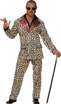 Widmann - Pooier Kostuum - Ordinaire Hustler Luipaard - Man - - Small - Carnavalskleding - Verkleedkleding