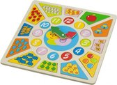 klokpuzzel Educational 30 x 30 cm hout 3-delig