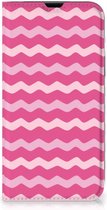 GSM Hoesje ontwerpen Geschikt voor iPhone 13 Fotohoesje Waves Pink