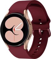 Samsung Galaxy Watch 4 - Silicone Bandje - Kleurrijke Gesp - Donkerpaars - 20mm