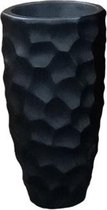 Flowerpot honeycomb black H60 D35