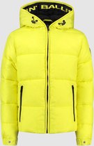 Ballin Amsterdam -  Jongens Regular Fit Puffer  Jas  - Geel - Maat 128