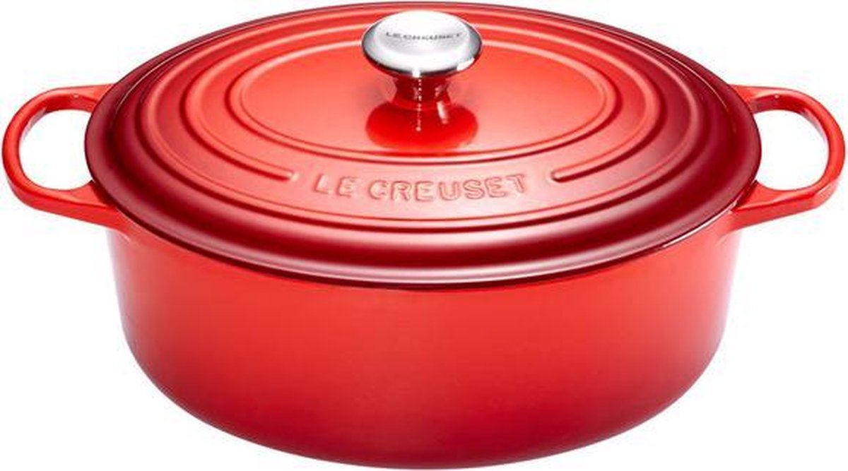 Le Creuset Braadpan Ovaal Signature Kersenrood - ø 27 cm / 4.1 Liter