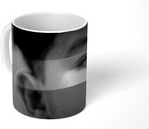 Mok - Vlag van Luxemburg - zwart wit - 350 ML - Beker