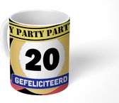 Mok - Koffiemok - Jubileum - Verjaardag - 20 Jaar - Mokken - 350 ML - Beker - Koffiemokken - Theemok