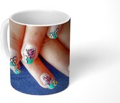 Mok - Vlinder creatie op nagels - 350 ML - Beker