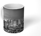 Mok - Panorama Chengdu - zwart wit - 350 ML - Beker