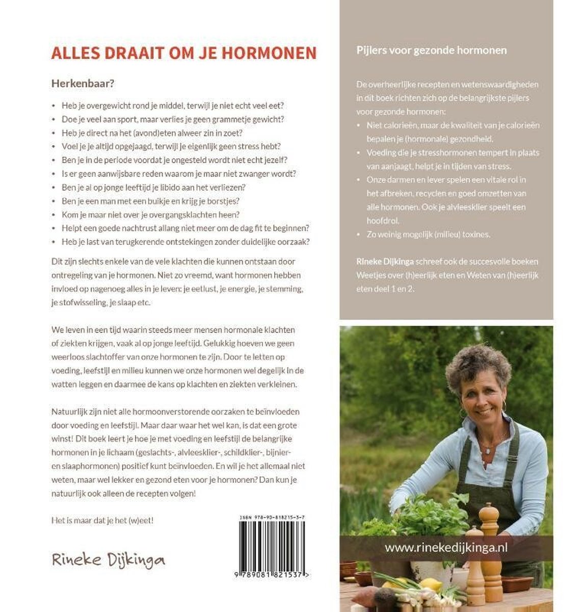 Alles draait om je hormonen - back cover