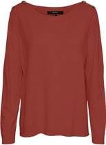 Vero Moda Trui Vmkaris Ls Oversize Button Blouse G 10249061 Chilli Oil Dames Maat - XL