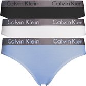 Calvin Klein 3-pack dames strings - roze/rood/wit