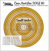 Crealies Crea-Nest-Lies XXL - snijmal - no.80 Cirkels met klei