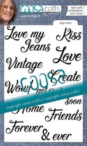 COOSA Crafts Clear stamp - A6 Love my jeans - Large notes