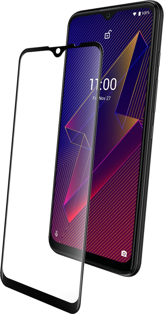 Wiko, Schermbeschermer voor Wiko Power U20 in vlak gehard glas, Transparant