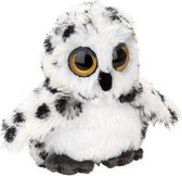 Pluche kleine sneeuwuil knuffel van 13 cm - Kinderen speelgoed - Dieren knuffels cadeau - vogels/uilen