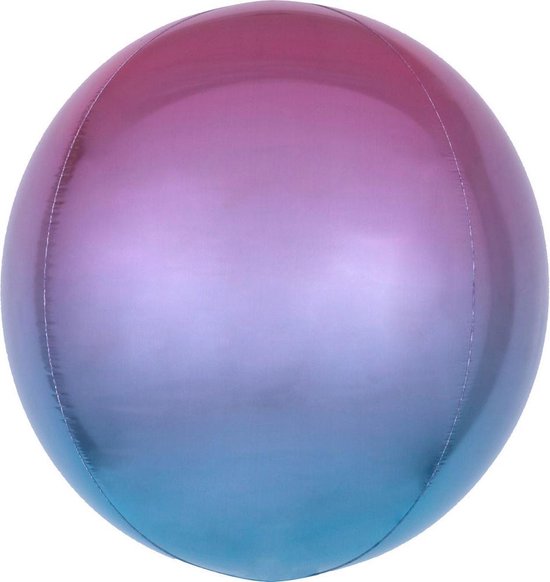 Ballon Orb Ombré Paars Blauw - 40 Centimeter