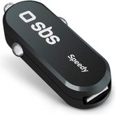 SBS Speedy 1-Poorts USB Autolader 2A 12/24 Volt - Zwart