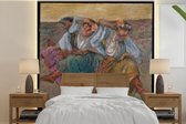 Behang - Fotobehang Russische dansers - Schilderij van Edgar Degas - Breedte 280 cm x hoogte 280 cm