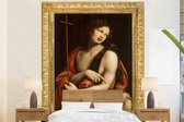 Behang - Fotobehang St. John the Baptist - Leonardo da Vinci - Breedte 210 cm x hoogte 260 cm