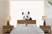 Behang kinderkamer - Fotobehang Panda - Dieren - Kinderen - Jongens - Meisjes - Pandabeer - Breedte 240 cm x hoogte 240 cm - Kinderbehang