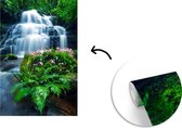 Papier Peint - Papiers Papier peint photo Une cascade parmi la nature dense du parc national Phu Hin Rong Kla - Largeur 175 cm x hauteur 260 cm