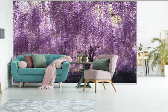 Blooming fotobehang de glycines