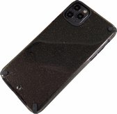 Apple iPhone 11 - Silicone transparant hard hoesje Tess zwart - Geschikt voor