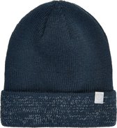 Color Kids - Beanie met reflecterend breiwerk voor kinderen - Donkerblauw - maat 52CM