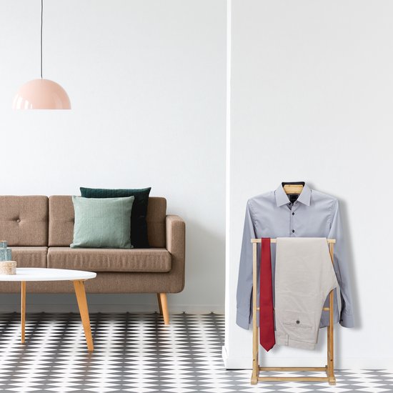 dressboy bamboe - 98,5 x 47 x 36 cm - voor dames en heren - slaapkamer