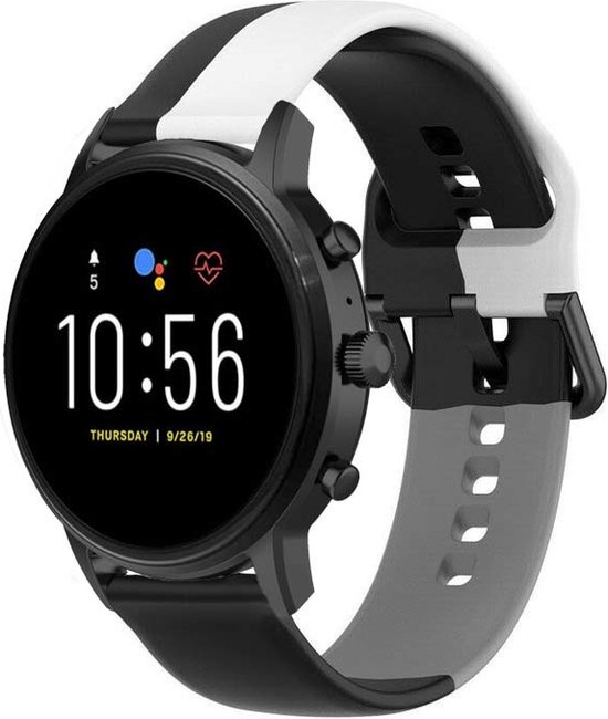 Strap it Triple sport bandje geschikt voor Fossil Gen 5 Gen 5e 44mm Gen 6 44mm . bol