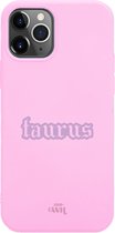 xoxo Wildhearts case voor iPhone 11 Pro - Taurus (Stier) Pink - iPhone Zodiac Case