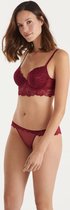 Promise - Sandalo Lingerie Set (bustier bh + brazilian) - maat 80B - Rood - Dames